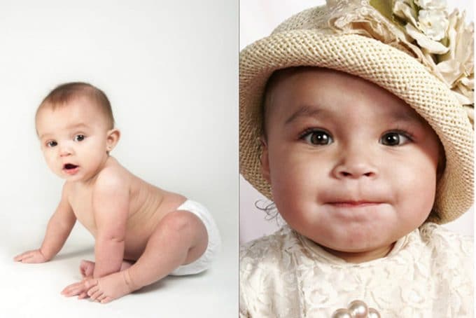 antique baby portrait